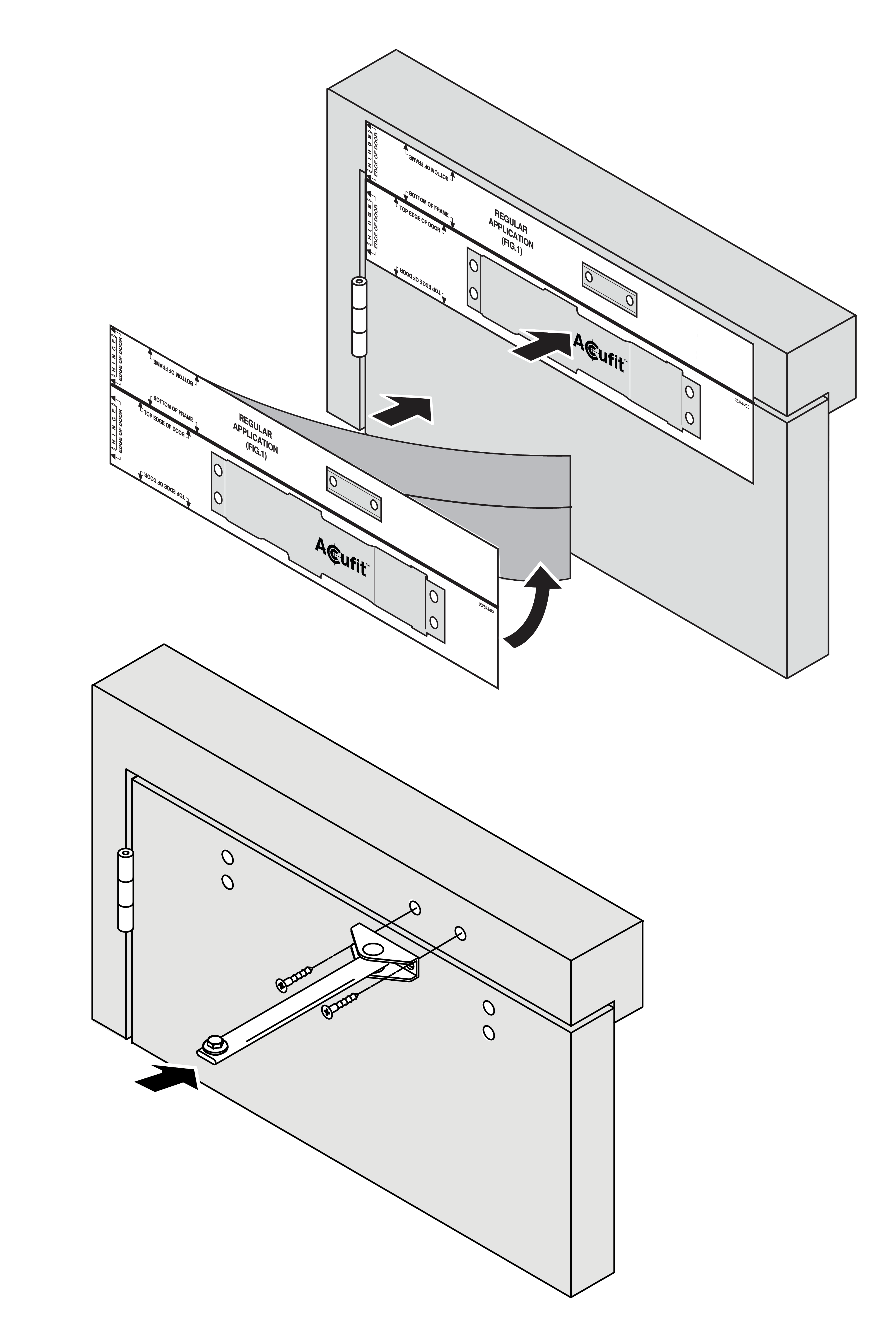 Briton Accufit selfadhesive installation templates